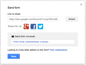 Send Google Form Screenshot