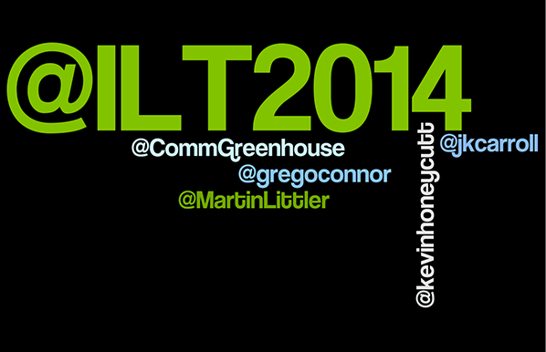 Image of Twitter names for the ILT2014 Conference Keynote Presenters