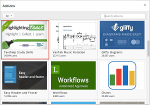Google Doc Add-Ons Page