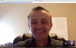 Jason and Greg 'hanging out'