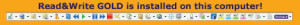 Sticker of Read&Write Gold Toolbar