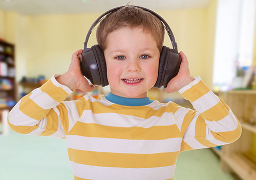 Boy with Headphones